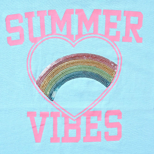 Girls Cotton Jersey T-Shirt H/S Summer Vibes