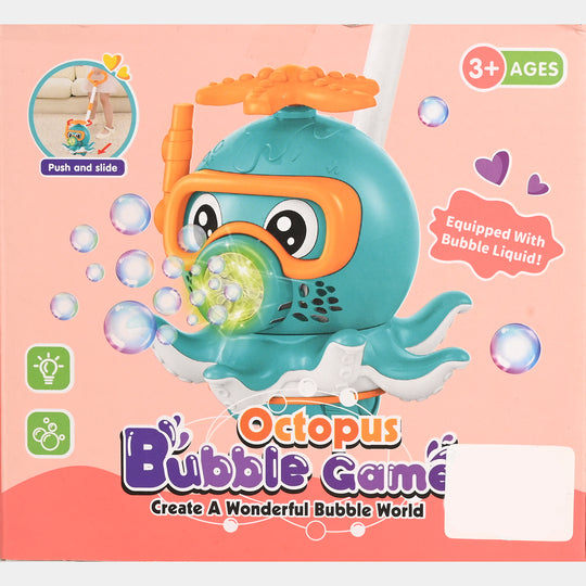 Electric Push-Along Bubble Blower Toy