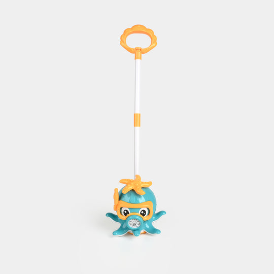 Electric Push-Along Bubble Blower Toy