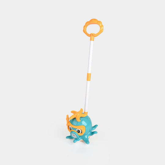 Electric Push-Along Bubble Blower Toy