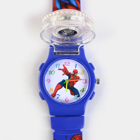 KIDS QUARTZ WATCH MULTI-LIGHT SPINNER