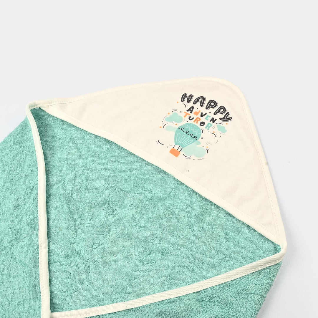Bath Towel Green Happy Adventure