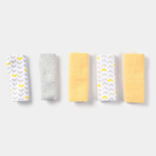Baby Hooded Bath Towel + 5 PCs Face Towel