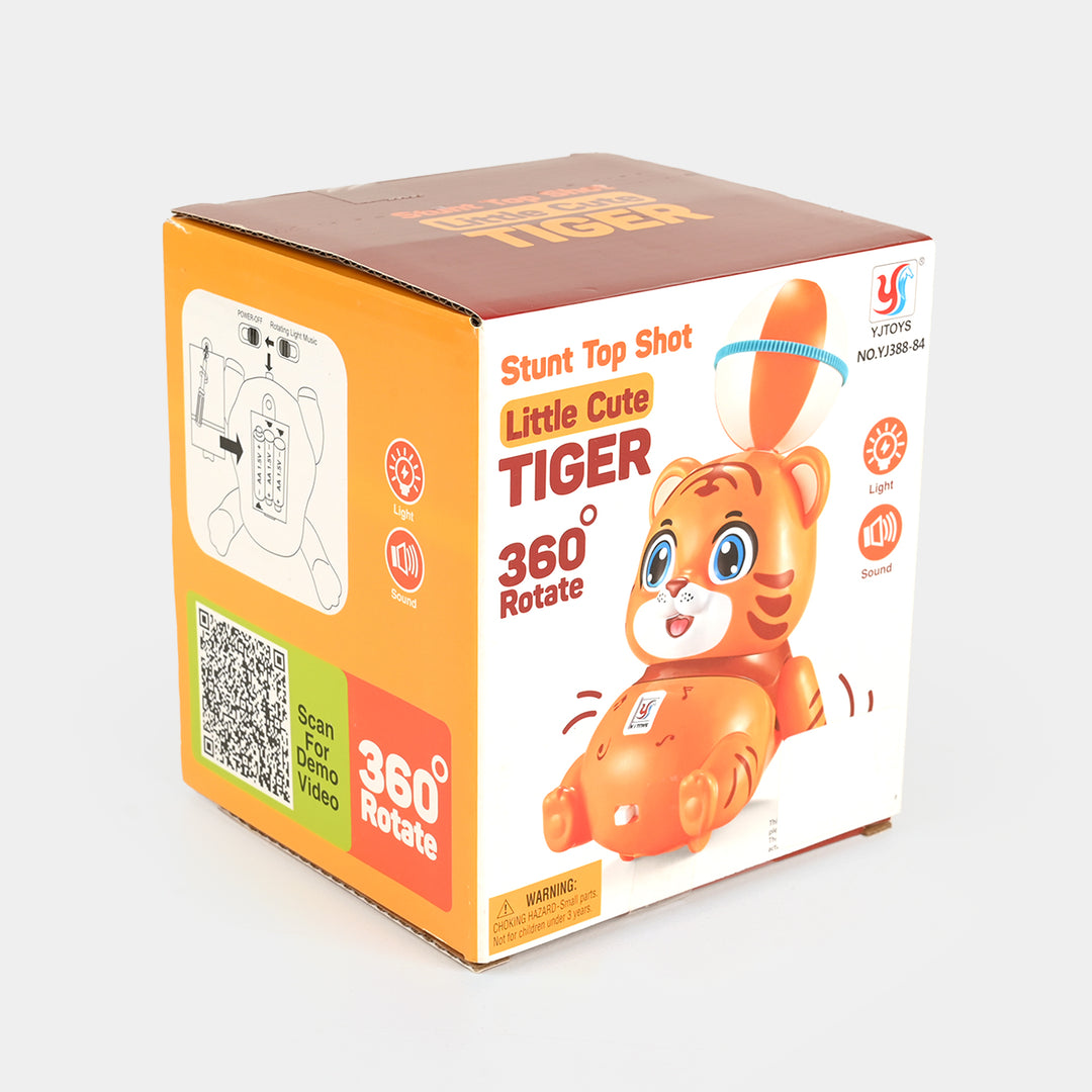Electric Stunt Top Little Tiger with Light & Music
