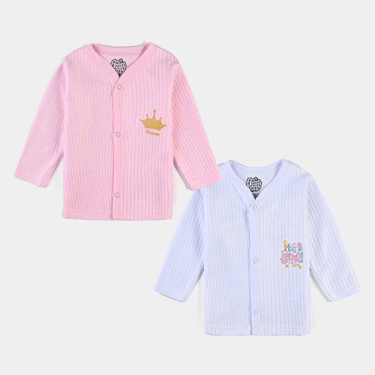 Pack OF 2 Infant F/s T-shirts-W.Pink