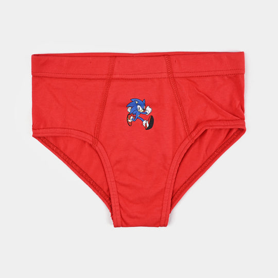 Boys Cotton Jersey Brief-Pack of 2-Red/Light blue