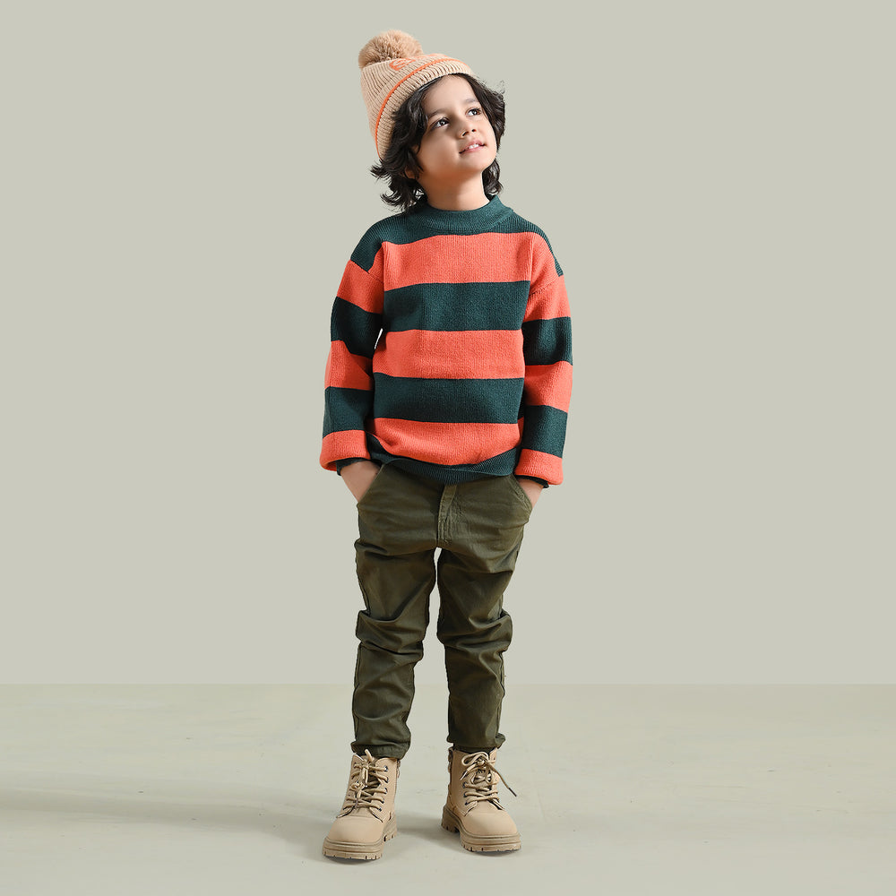 Boys Knitted Sweater Stripes