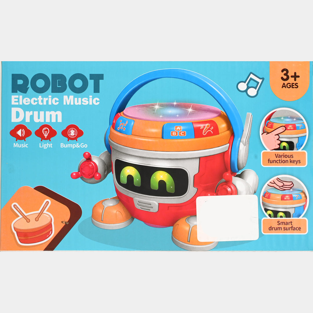 Robot Electric Music Drum Toy