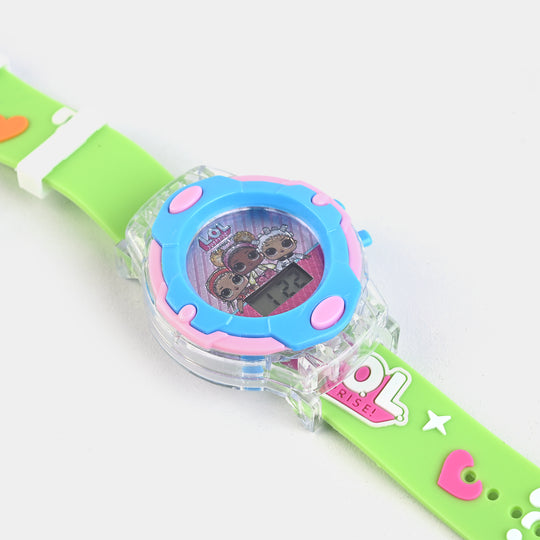 Character Wrist Watch With Light