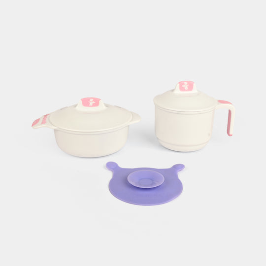 Baby Feeding Set with Suction Base
