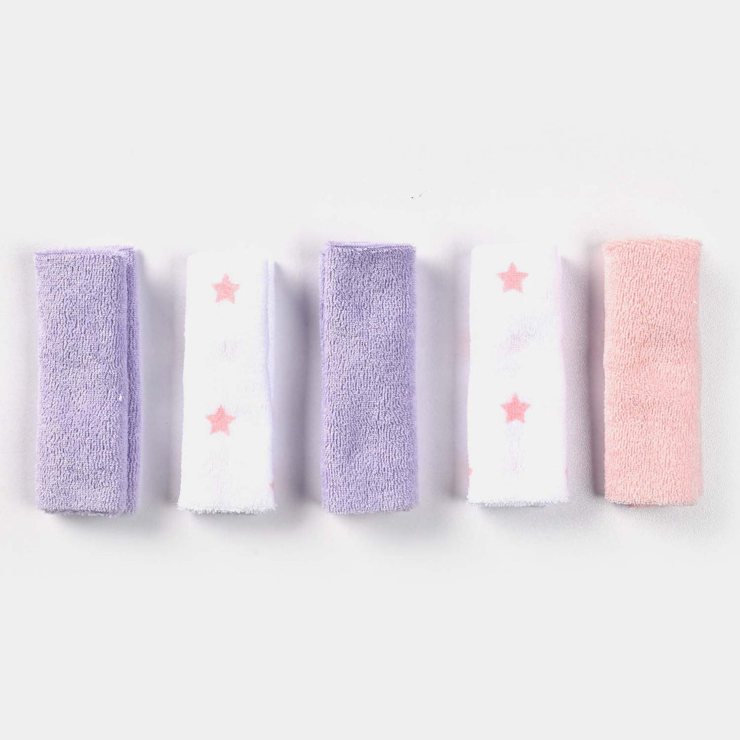 Baby Hooded Bath Towel + 5 PCs Face Towel