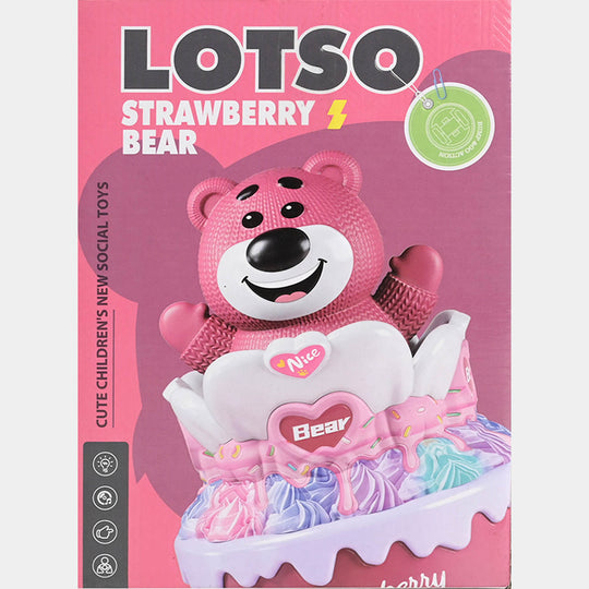 Strawberry Bear Musical Toy with Light & Sound