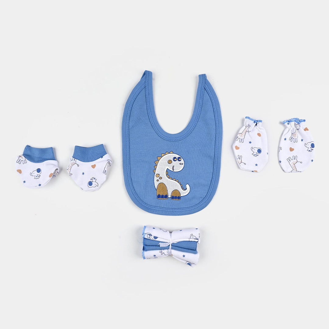 8PCs Infant Baby Gift Set Skin Dinosaur- Blue