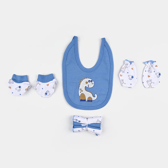 8PCs Infant Baby Gift Set Skin Dinosaur- Blue