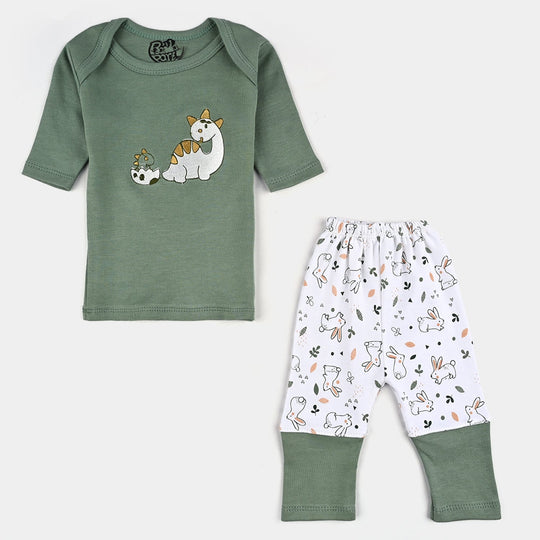 8PCs Infant Baby Gift Set Skin Dinosaur-Green