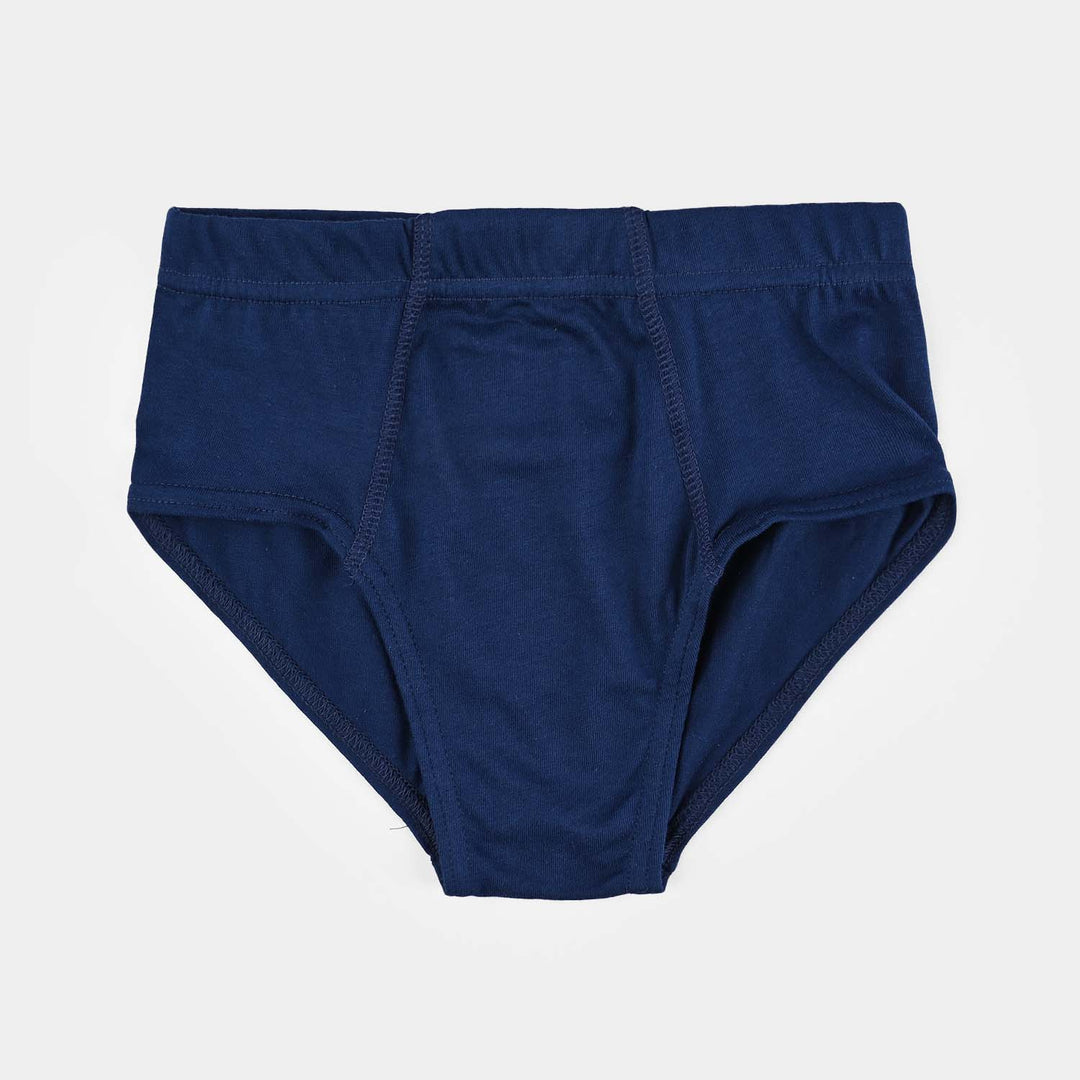 Boys Cotton Jersey Brief Basic-Pack of 2-Navy/White