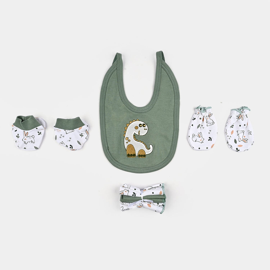 8PCs Infant Baby Gift Set Skin Dinosaur-Green
