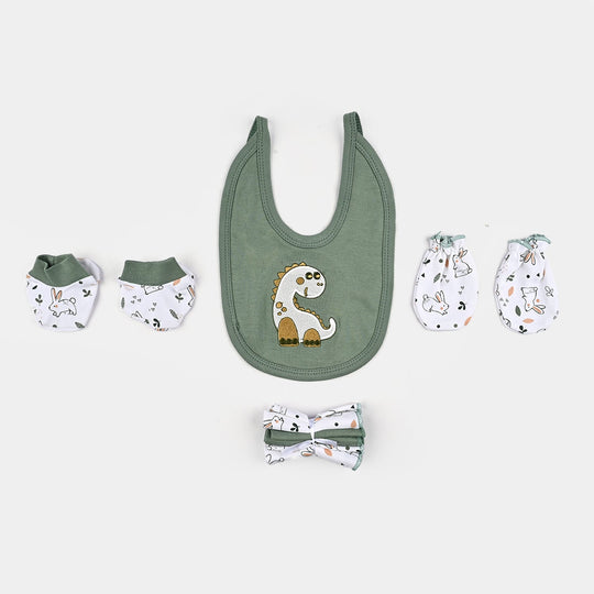 8PCs Infant Baby Gift Set Skin Dinosaur-Green