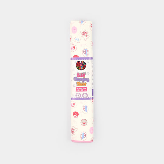 Baby Changing Sheet 69x96 Pink Car & Ship