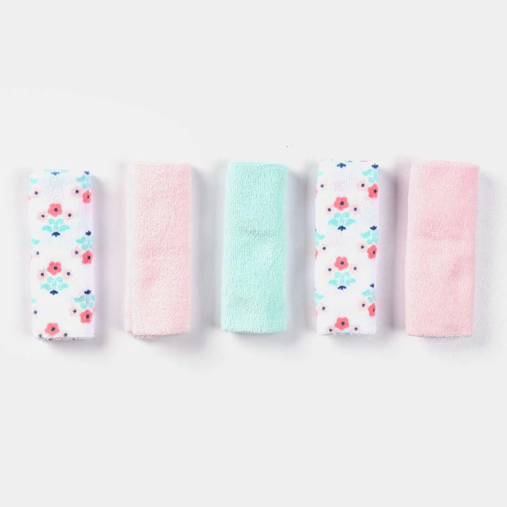 Baby Hooded Towel & 5 Washcloths