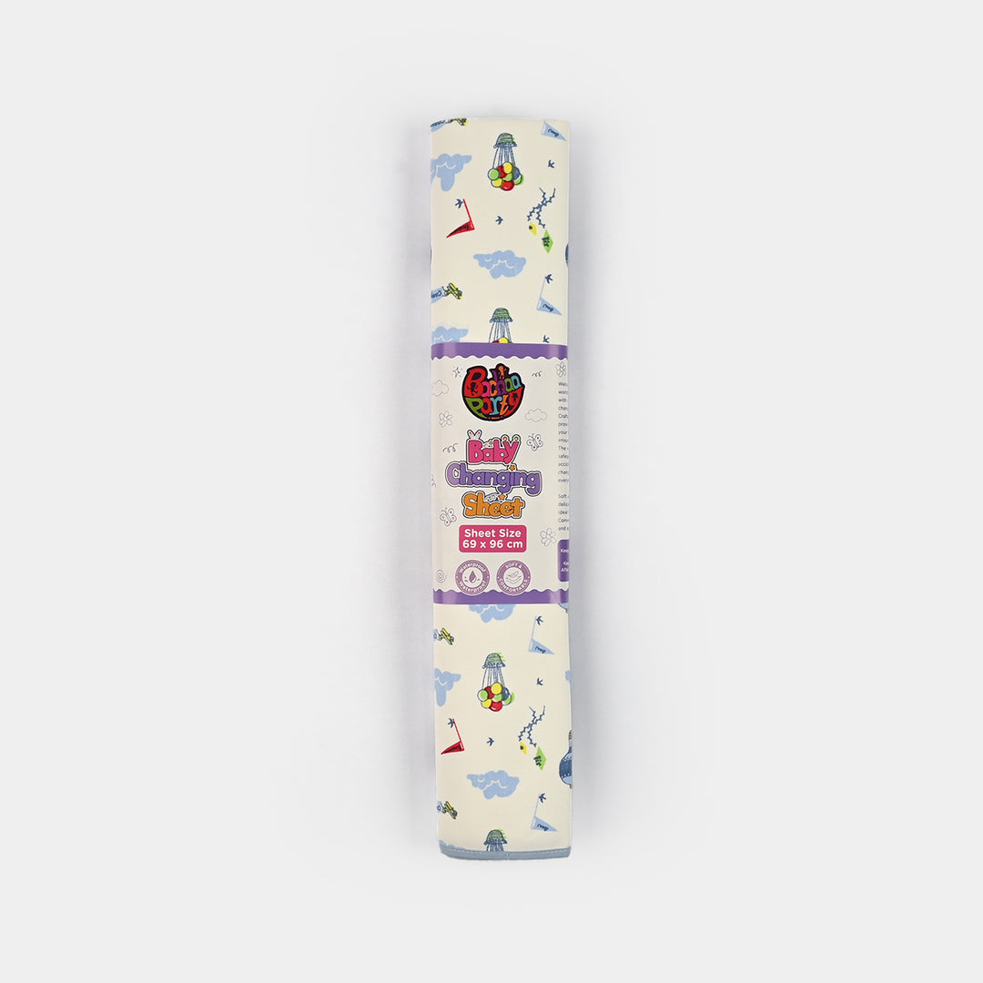 Baby Changing Sheet 69x96 Blue