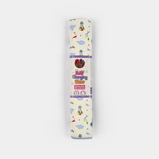 Baby Changing Sheet 69x96 Blue