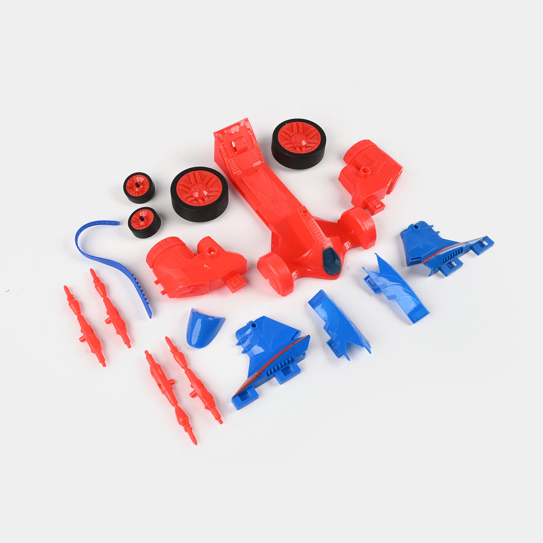 Superhero Customizable Vehicle with Figure Toy