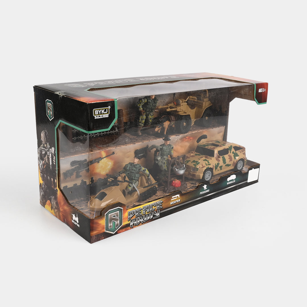 Military Action Figure & Vehicle Playset