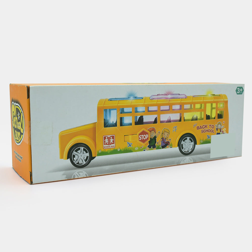 360 Rotation School Bus With Light & Music For Kids