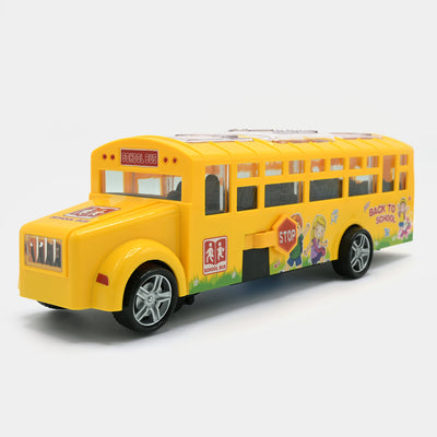 360 Rotation School Bus With Light & Music For Kids