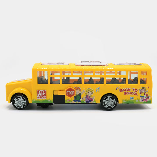 360 Rotation School Bus With Light & Music For Kids