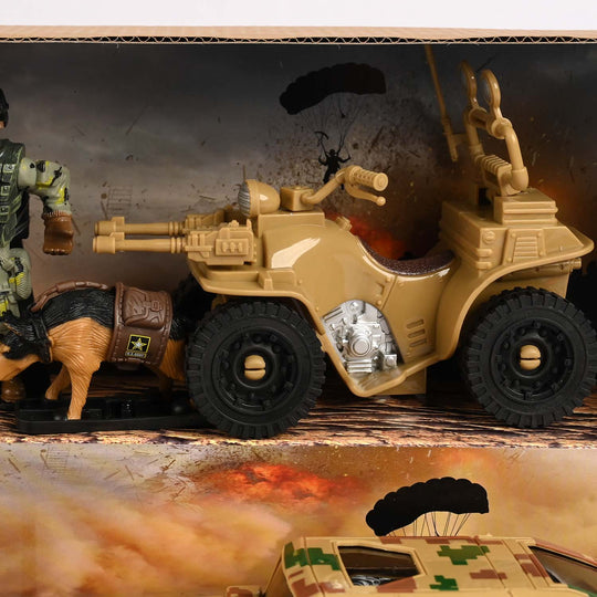 Military Action Figure & Vehicle Playset