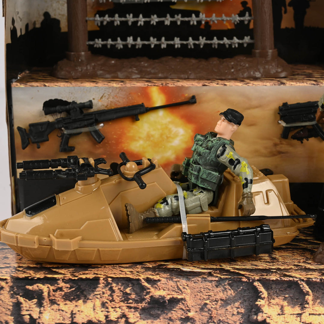 Military Action Figure & Vehicle Playset