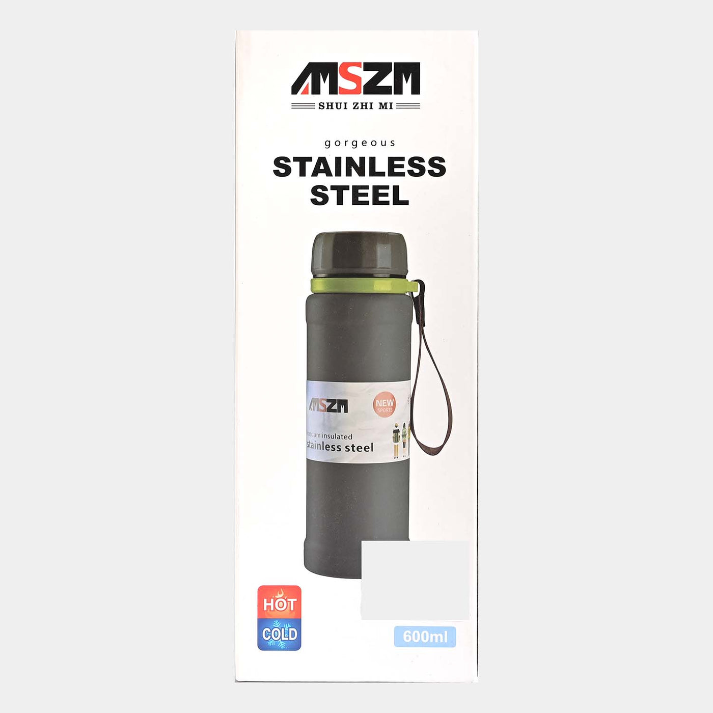 WATER BOTTLE STAINLESS STEEL | 600ml