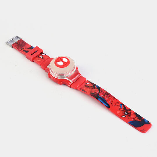 KIDS QUARTZ WATCH MULTI-LIGHT SPINNER