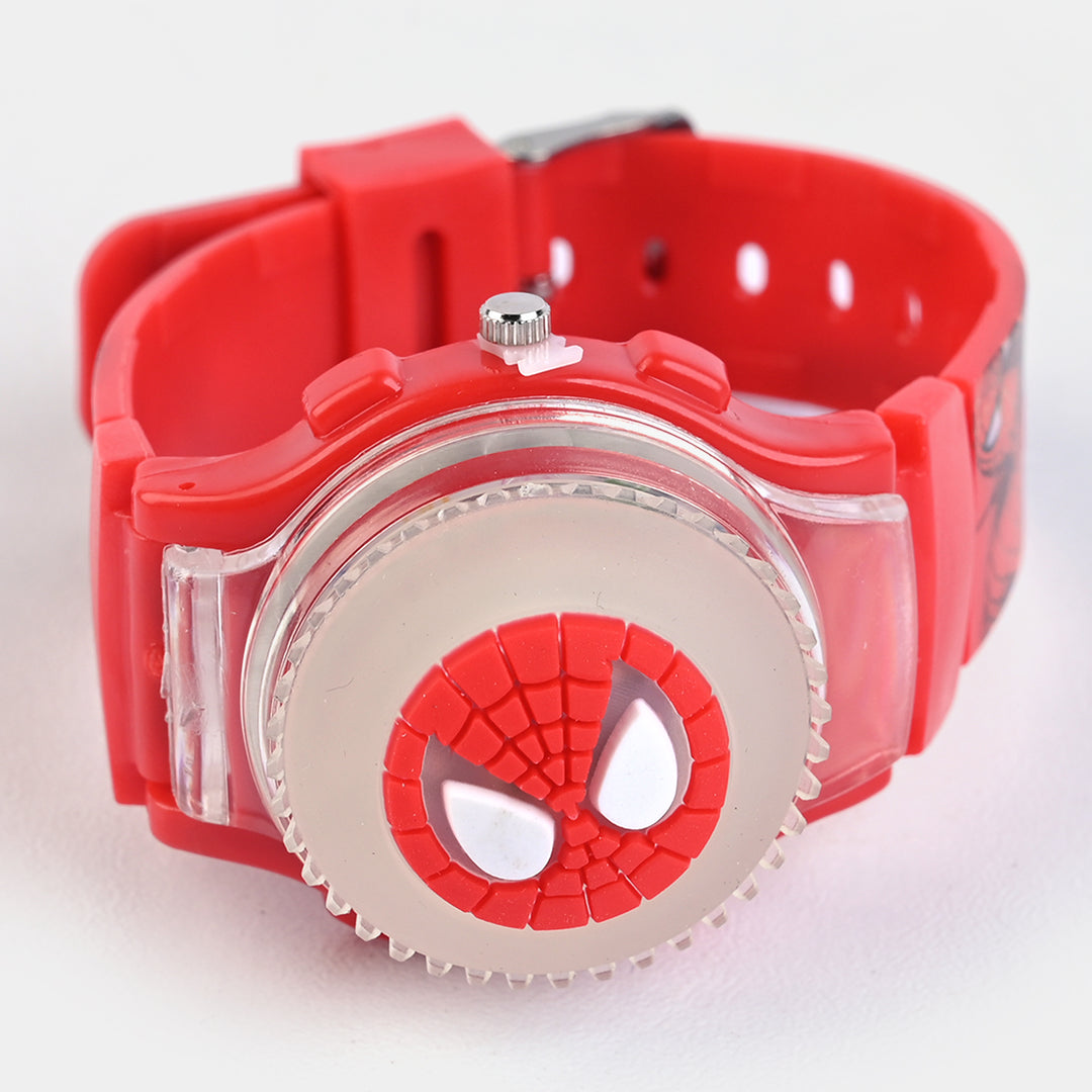 KIDS QUARTZ WATCH MULTI-LIGHT SPINNER