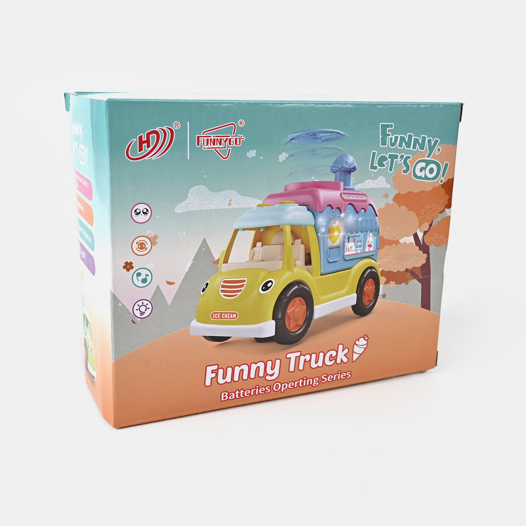 Electric Puzzle Ice Cream Car For Kids