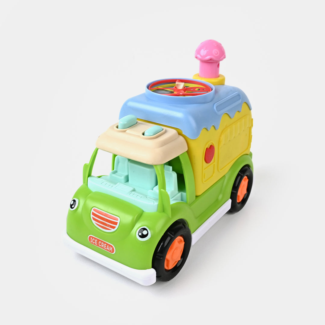 Electric Puzzle Ice Cream Car For Kids