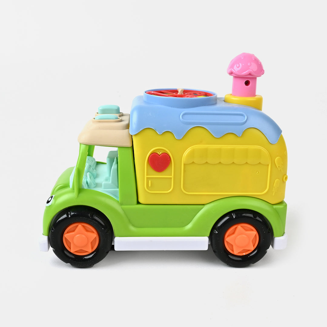 Electric Puzzle Ice Cream Car For Kids