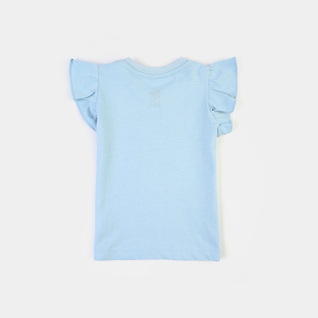 Infant Girls Jersey/Terry T-Shirt H/S Stitch