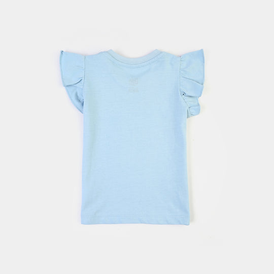 Infant Girls Jersey/Terry T-Shirt H/S Stitch