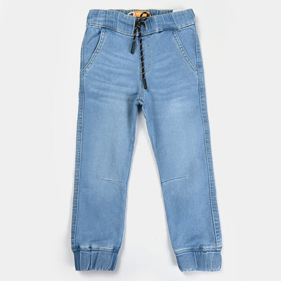 Boys Denim Stretch Pant Jogger style-LIGHT BLUE