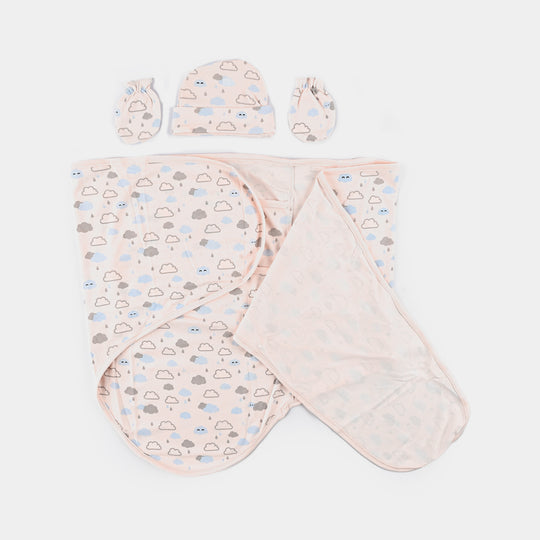 Infant Big Swaddle with Cap & Mittens