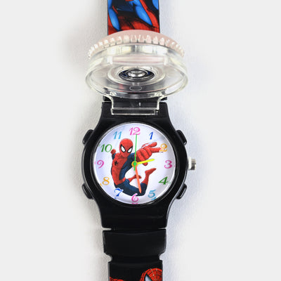 KIDS QUARTZ WATCH MULTI-LIGHT SPINNER