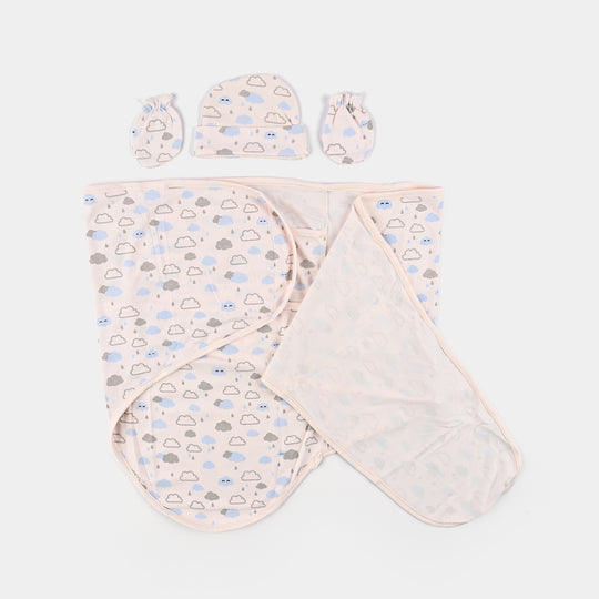 Infant Big Swaddle with Cap & Mittens