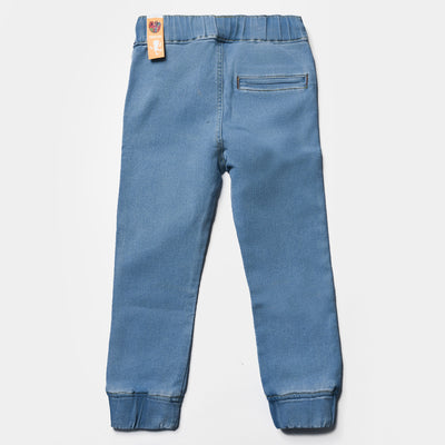 Boys Denim Stretch Pant Jogger style-LIGHT BLUE