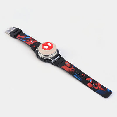 KIDS QUARTZ WATCH MULTI-LIGHT SPINNER