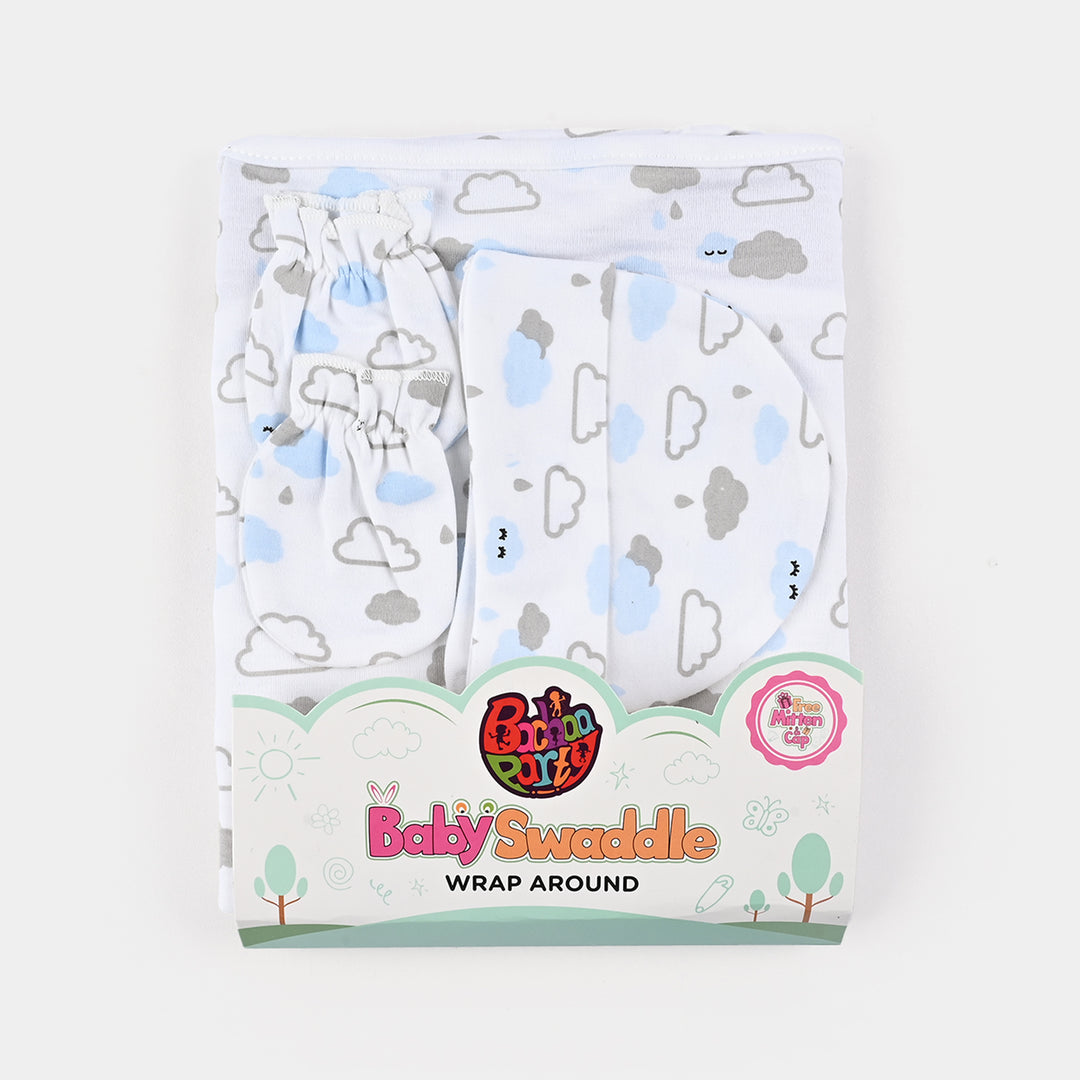 Infant Big Swaddle with Cap & Mittens
