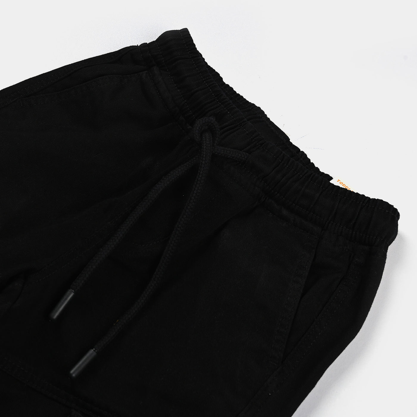 Boys Cotton Twill Cargo | BLACK