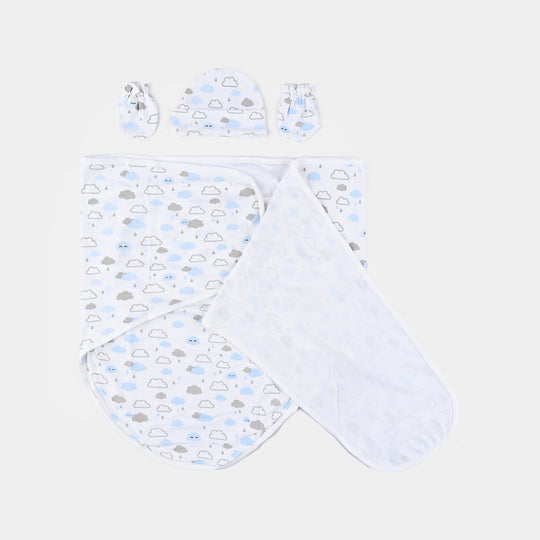 Infant Big Swaddle with Cap & Mittens